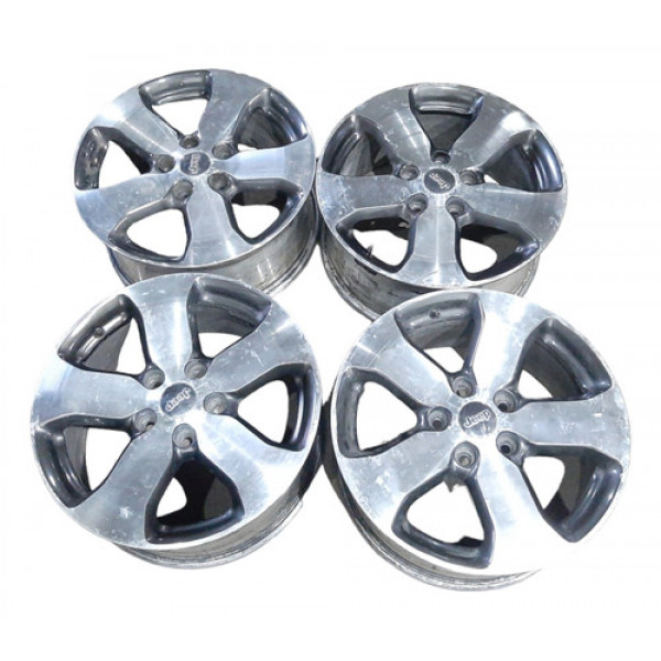 Jogo Roda 5x114,3 R18 Jeep Cherokee 2008 A 2012 C/ Detalhes