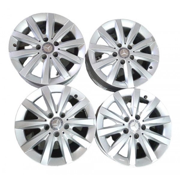 Jogo Roda 5x112 R16 Mercedes-benz A200 13 A 2018 C/ Detalhes