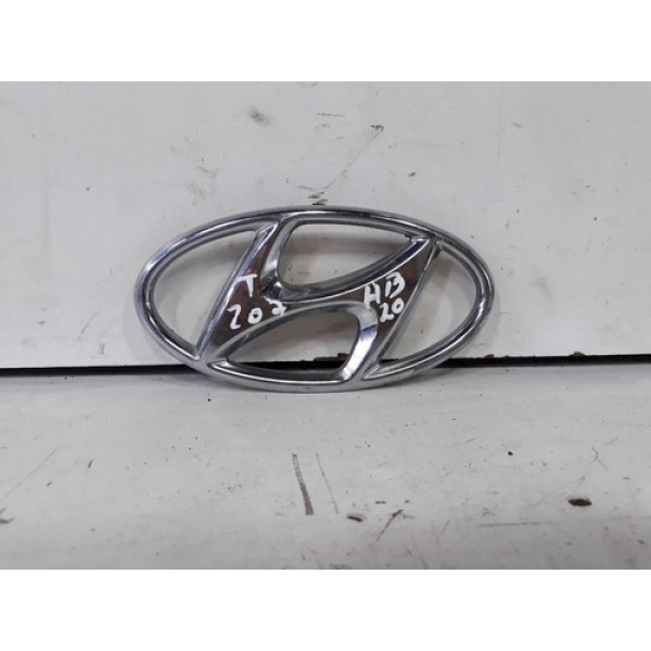 Emblema Hyundai Porta Malas Tampa Traseira Hb20s    