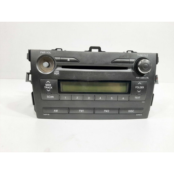Rádio Som Corolla S/ Botão Ligar/deslig 2011 A 2014 Bloq.