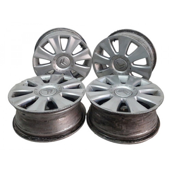 Jogo Roda 4x108 R16 Citroen C4 Pallas 2007 A 2013 C/ Detalhe