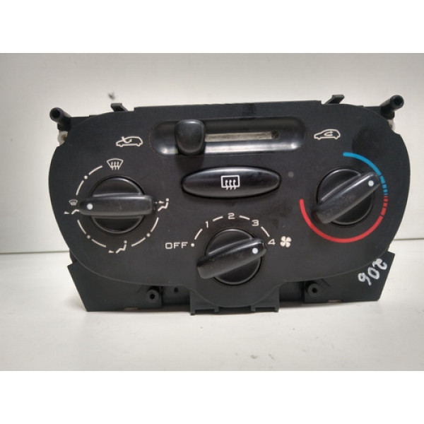 Comando Ar Quente Analógico Peugeot 206 2001 A 2006
