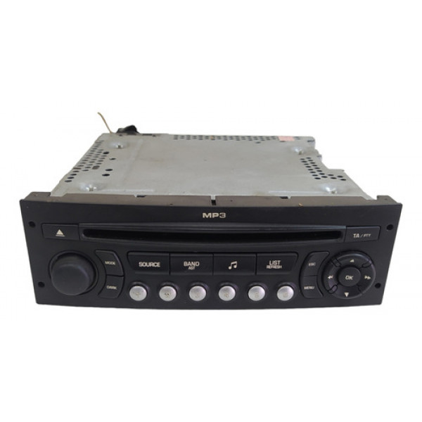 Rádio Som Cd Player Citroen C4 2007 A 2013 96665701xt Bloq.