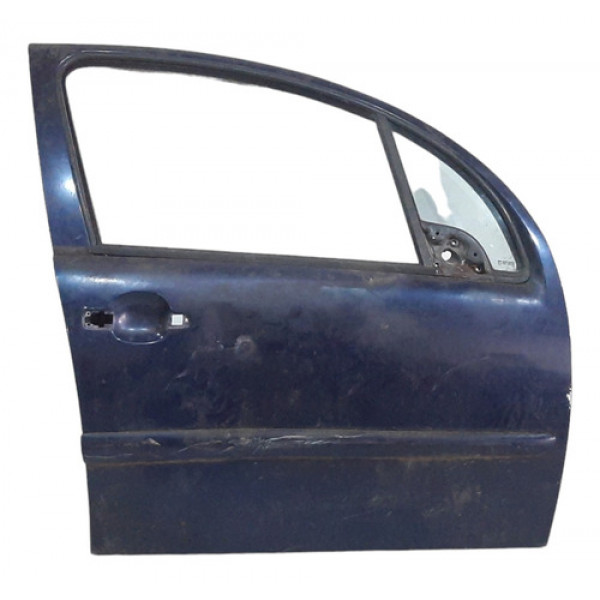 Porta Dianteira Direita Citroen C3 2003 A 2012 C/ Avaria